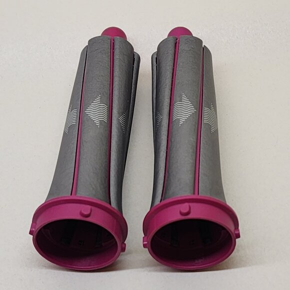 Dyson Airwrap 30mm Curling Barrels / Genuine Parts / Nickel/Fuchsia / L&R Pair - Picture 2 of 3